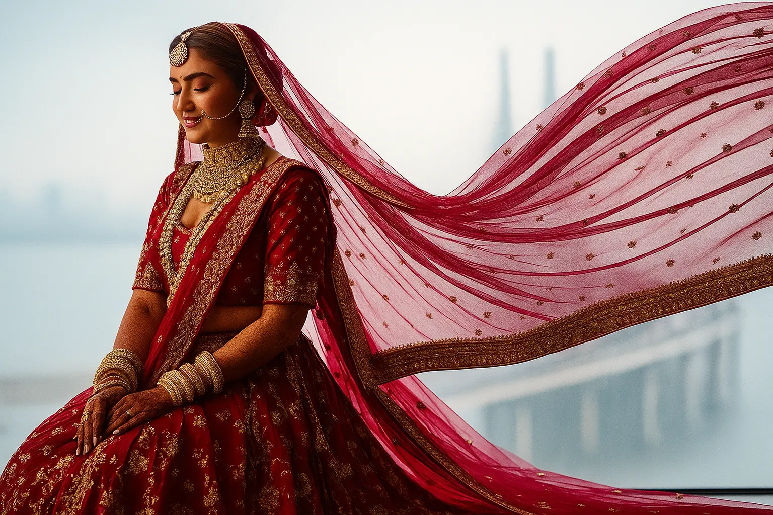 Luxury Indian ethnic wear collection - Designer lehengas and sarees by Feathers & Flowers